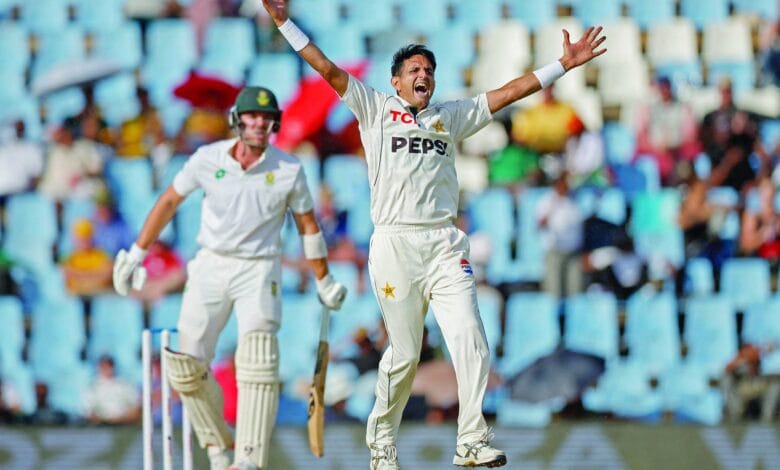 سنچورین: جنوبی افریقہ پہلا ٹیسٹ میچ دو وکٹ سے جیت گیا 1 Pakistan in the first Test South Africa scaled 1