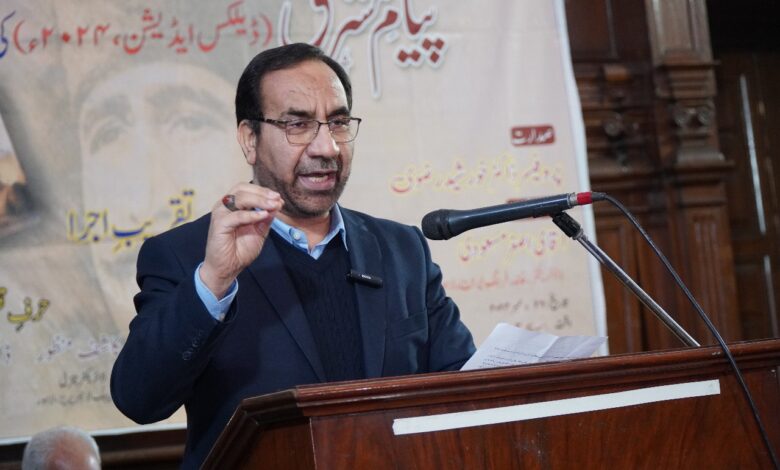 ”پیام مشرق“ کے ڈیلیکس ایڈیشن کی تقریب اجراء 1 WhatsApp Image 2025 01 05 at 3.52.31 PM