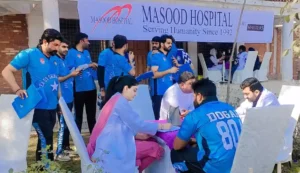 مسعود ہسپتال کے زیر اہتمام فری میڈیکل کیمپ Masood 4 e1739119358223