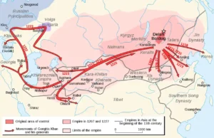 چنگیز خان! کامیاب بادشاہ جس نے آدھی دنیا فتح کی! 1280px Genghis Khan empire switch.svg