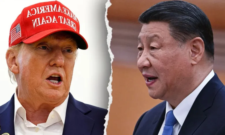امریکہ چین ٹیرف جنگ! چین اور عالمی معیشت پر اثرات 1 trump and china e1744884145578