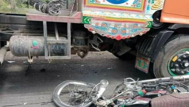 ٹریلر کی ٹکر سے پروفیسر جاں بحق