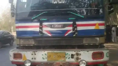 ڈمپر کی ٹکر