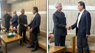 ڈھاکا میں ایاز صادق اور جے شنکر کی ملاقات